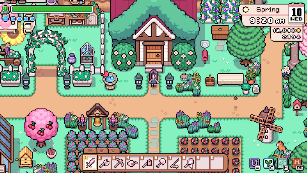 Field of Mistria 1.0 showing one of the new house upgrades available in the full release.