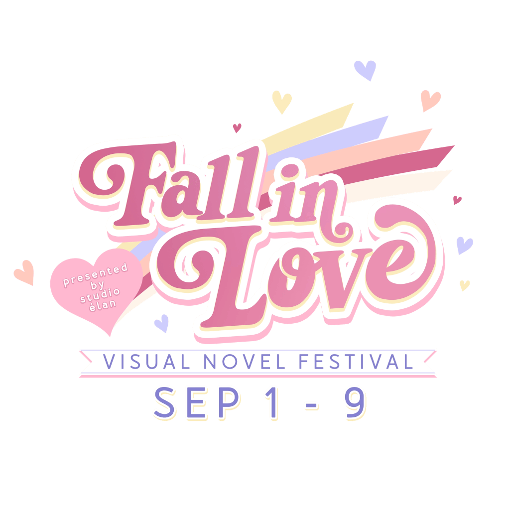 Fall in Love Visual Novel Festival Logo