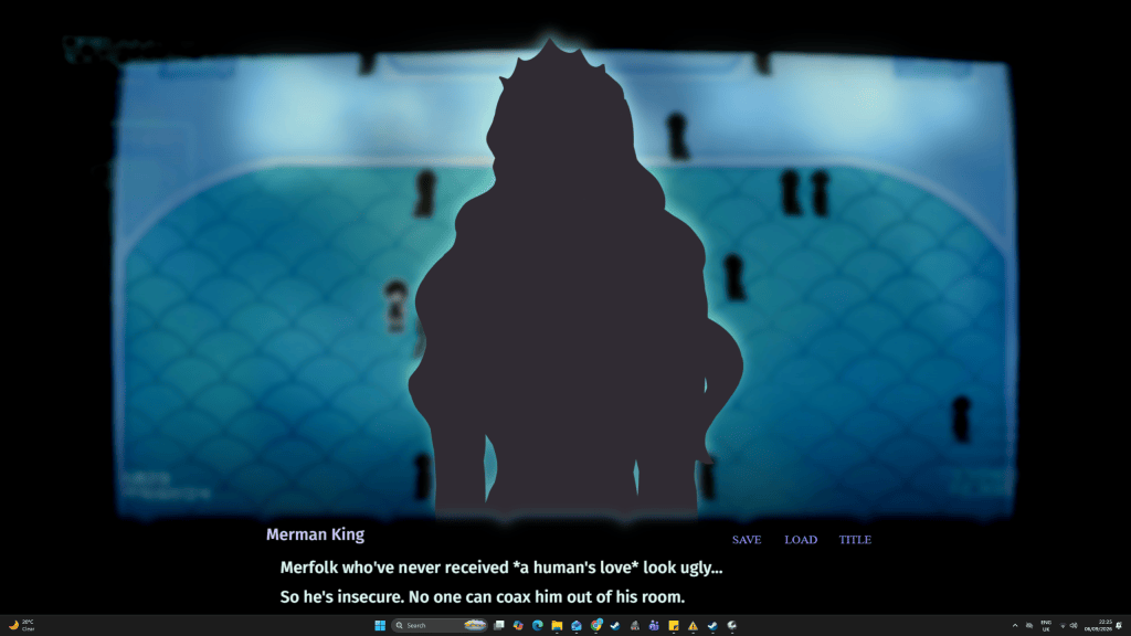 Silhouette of Merman King.